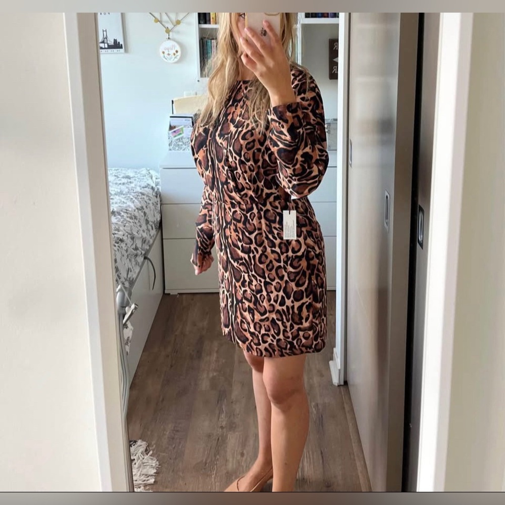 Aritzia Babaton Animal Print Samson new gift Formal Wedding Guest Party Size 8 - Picture 7 of 13